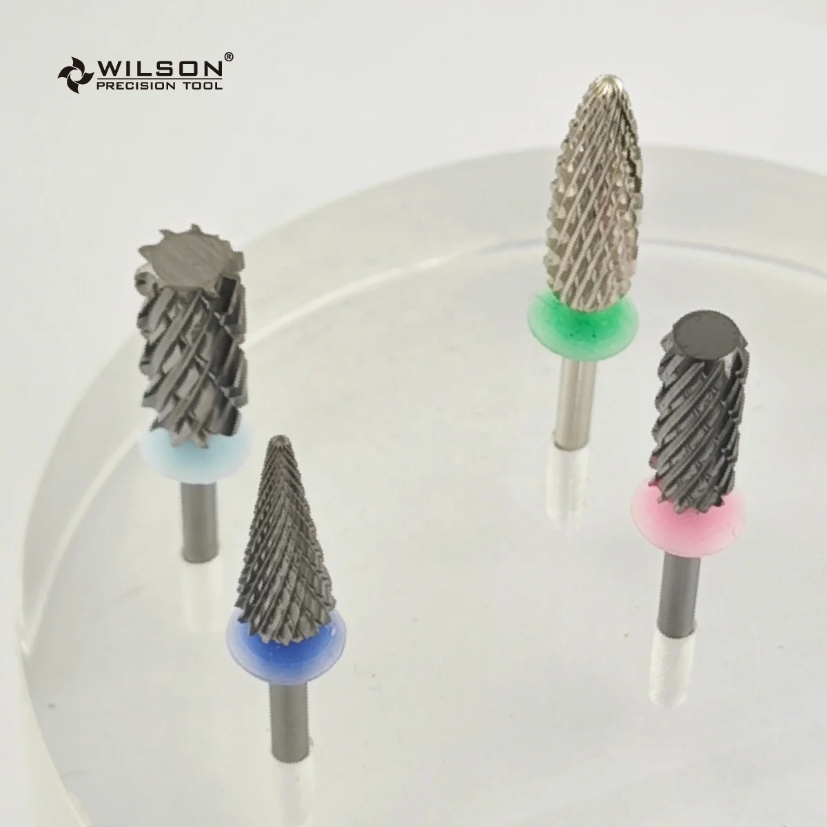 Retail Safety Bottom Series Flame Shape nail drill bit Manicure carbide nail bit Typhoon Cone Volcano polish cuticle clean set