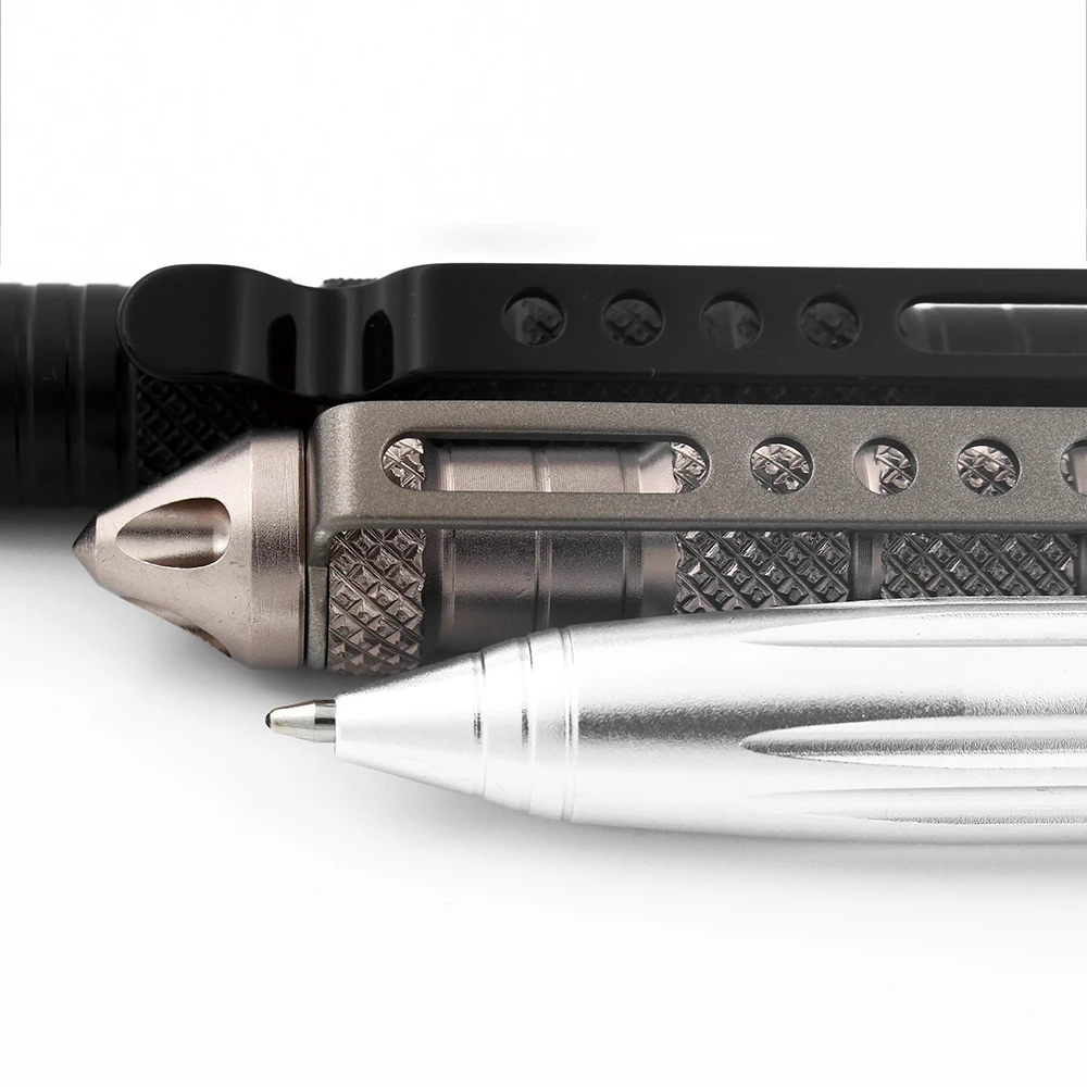 Heavy Self Defense Titanium Tactical Pen With Mulitary Outdoor Survival Tool And Window Glass Breaker Self-defnese Custom Logo