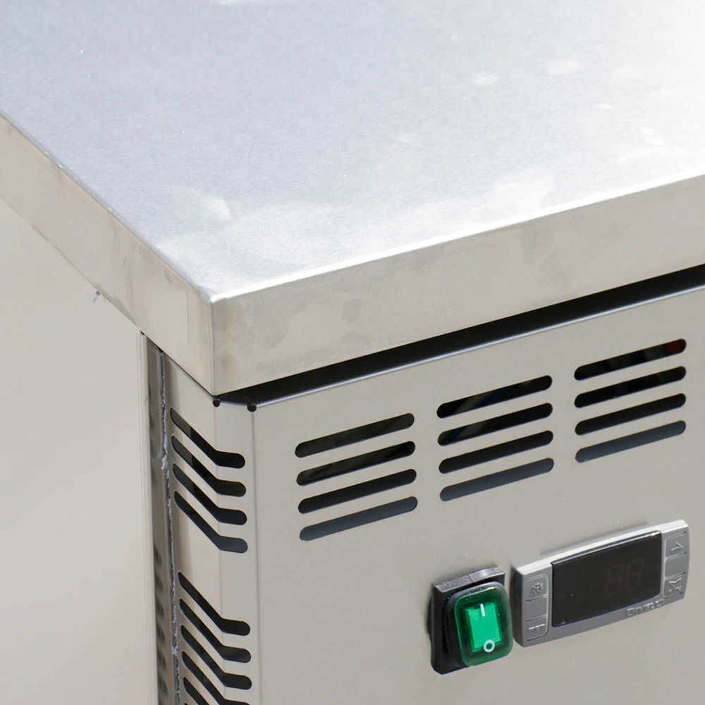 Commercial Refrigerator Under Counter Freezer Stainless Steel Food Counter Fridge Workbench Chiller Refrigerator