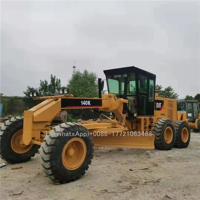 Used Motor Grader 140K Caterpillar Second Hand CAT 140 Motoniveladora 140H 140G