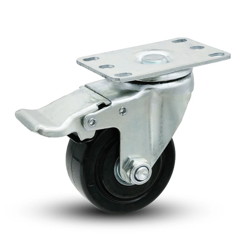 2 Inch Caster Wheel Single Axle Mute Multi Function Castor Trolley Bearing Universal Castor For Furniture