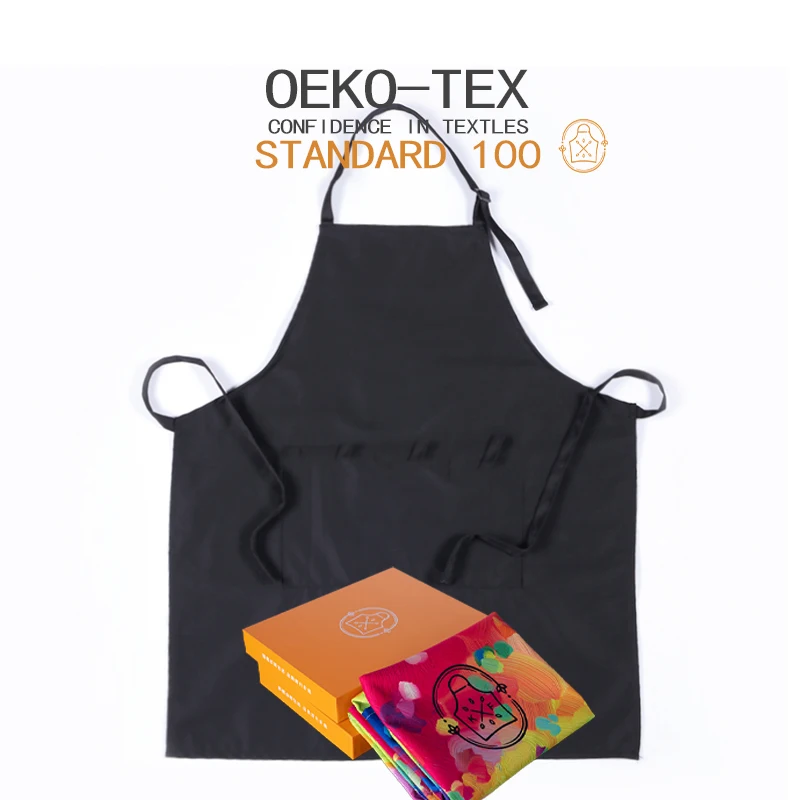 kefei Kitchen Cooking Chef Custom Printed Logo Apron For Nail Techs Customized Salon Barber Work Waitress Apron