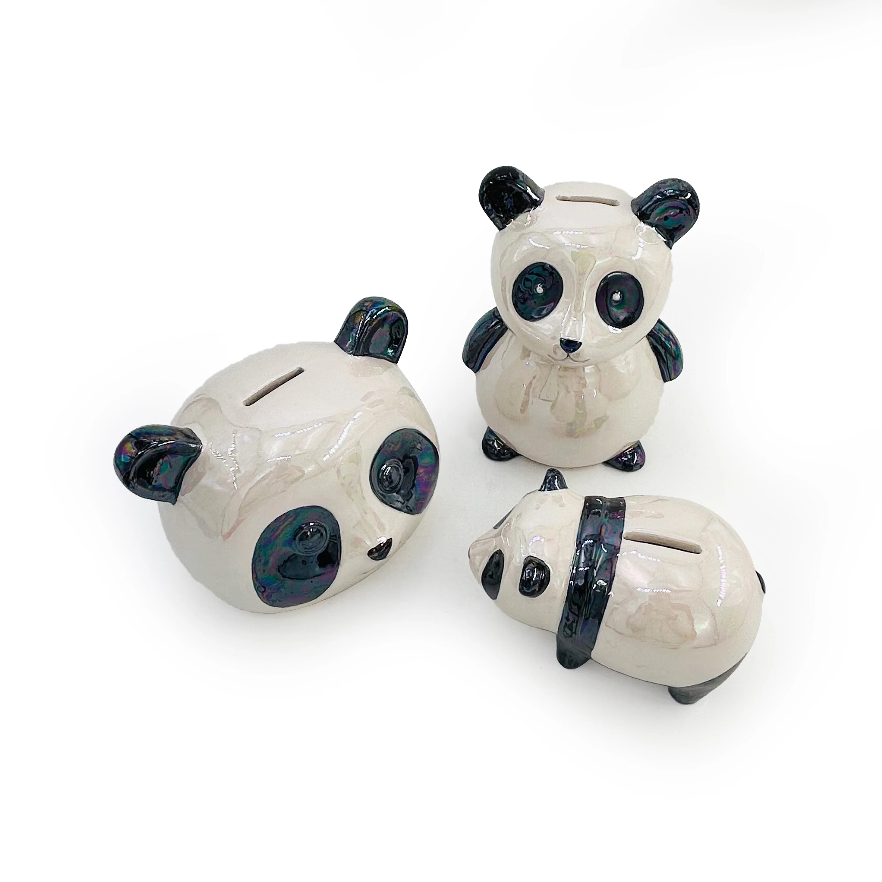 Горячая Распродажа, настраиваемое настольное украшение, керамическая копилка с животными, детские подарки, копилка с пандой