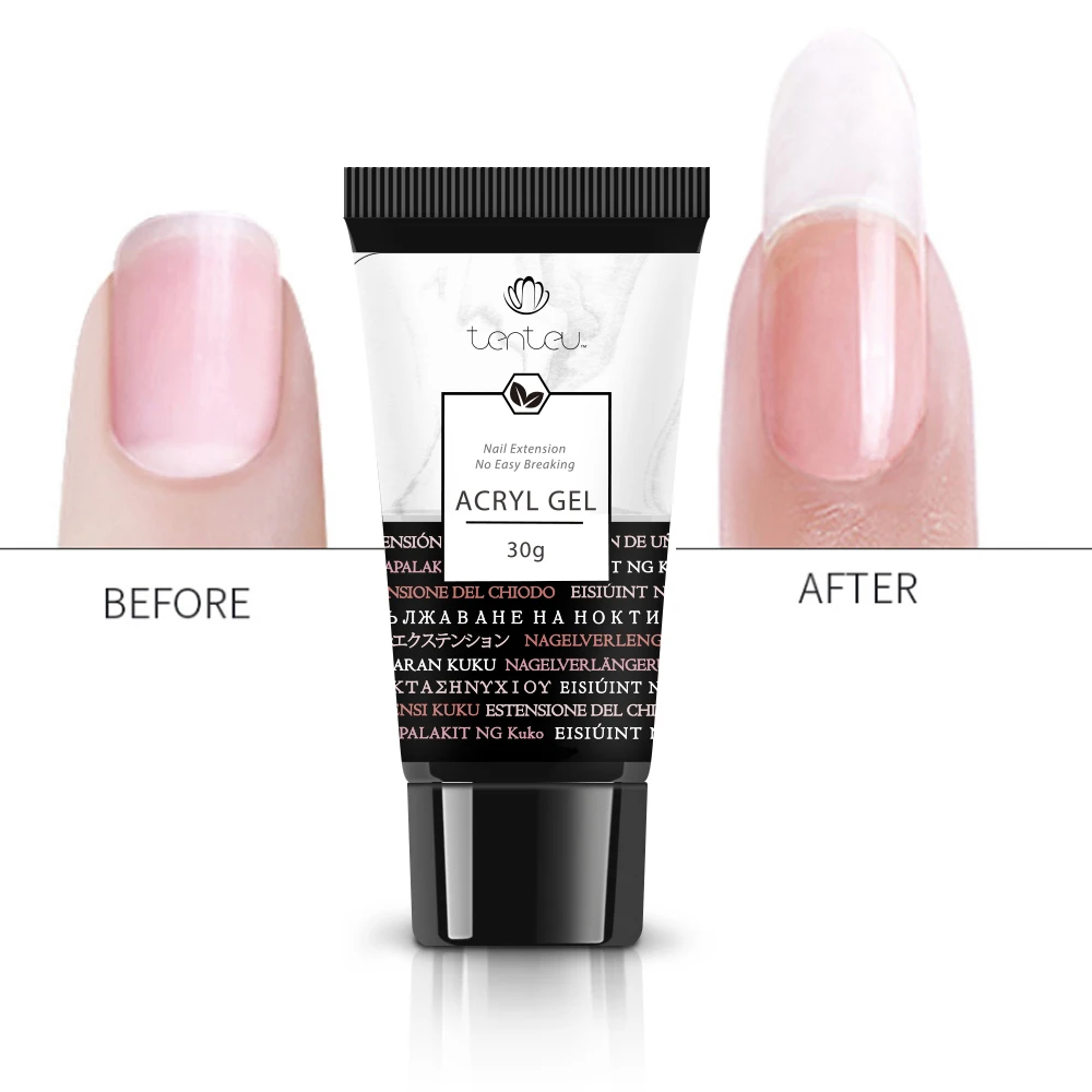 private label poly acrylic gel clear poligel no chipping new colors with free samples