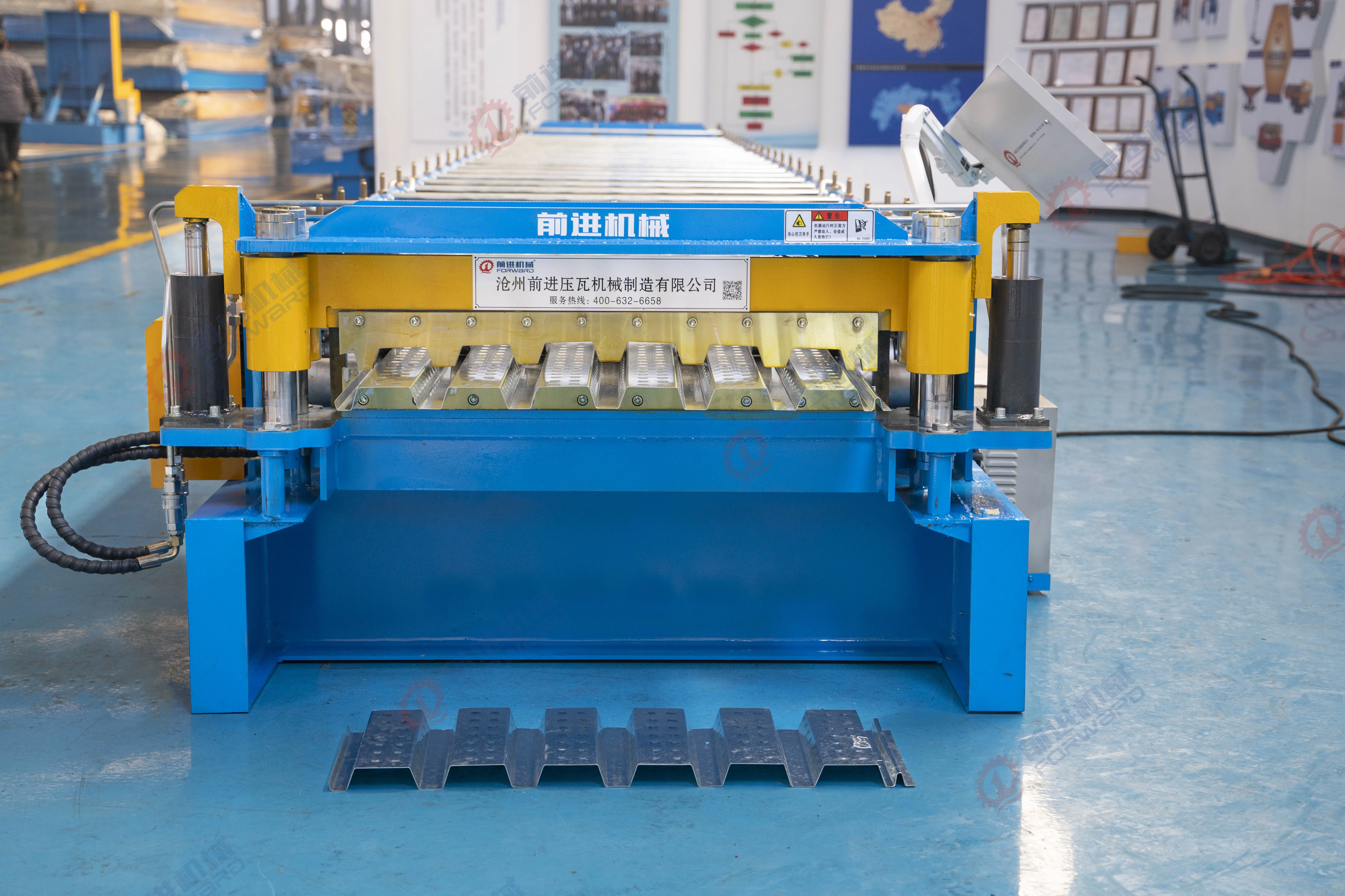 2023 FORWARD Practical Hot-Selling Floor Deck Roll Forming Machine New Metal Roof Tileforming Machine Motor Bearing Pump Gear