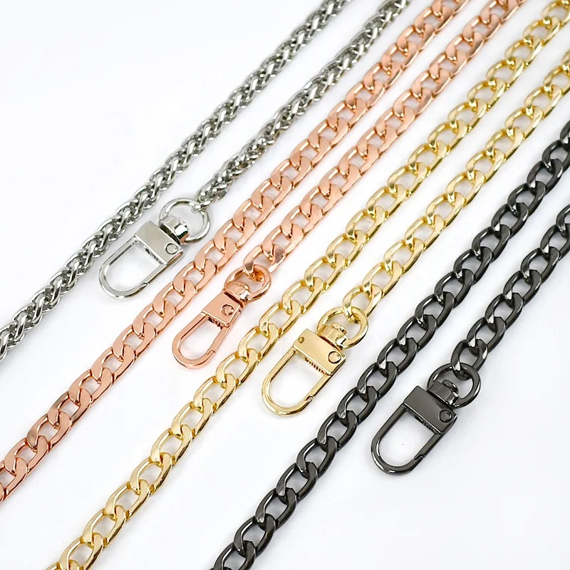 Deepeel F7-28 100cm Straight Zinc Alloy Chain Bag Hardware Accessories Replacement Decorative Crossbody Bag Shoulder Strap