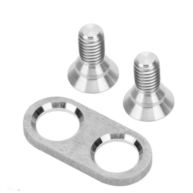 OEM titanium pedal screw with plate