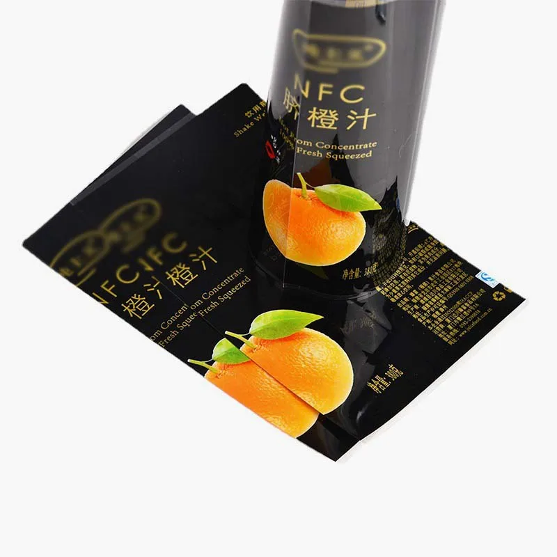 High Quality Custom bottle shrink sleeve pvc plastic shrink sleeve label wrap waterproof sleeve label for Beverage Bottles
