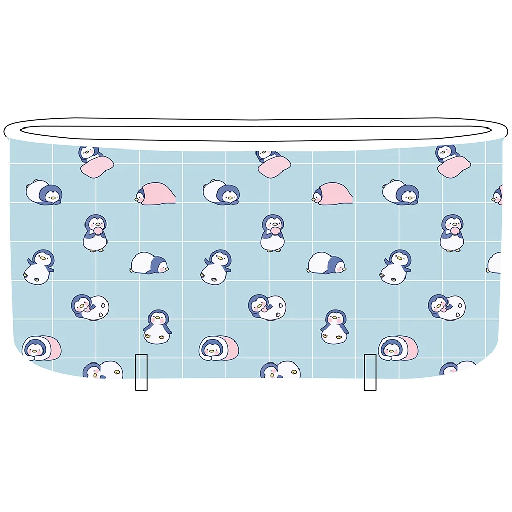 Portable Folding Bathtub Soaking Bath Tub Separate Family Bathroom SPA Freestanding Bathtub for Adult