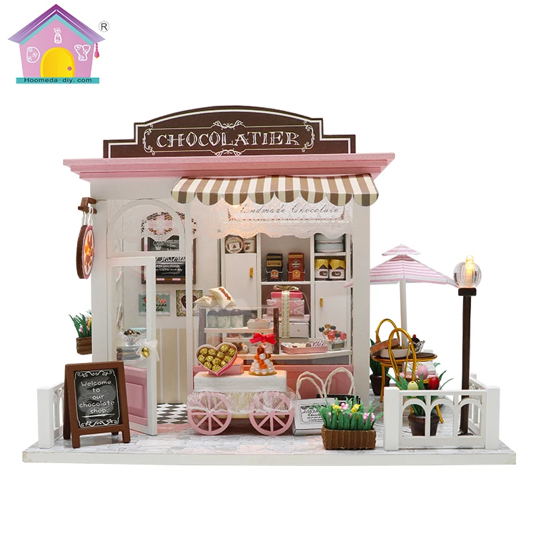 Wholesale diy miniature wooden craft children gift doll house