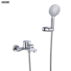Brass Chrome wall Shower bathroom shower faucet high quality copper bath & shower faucets