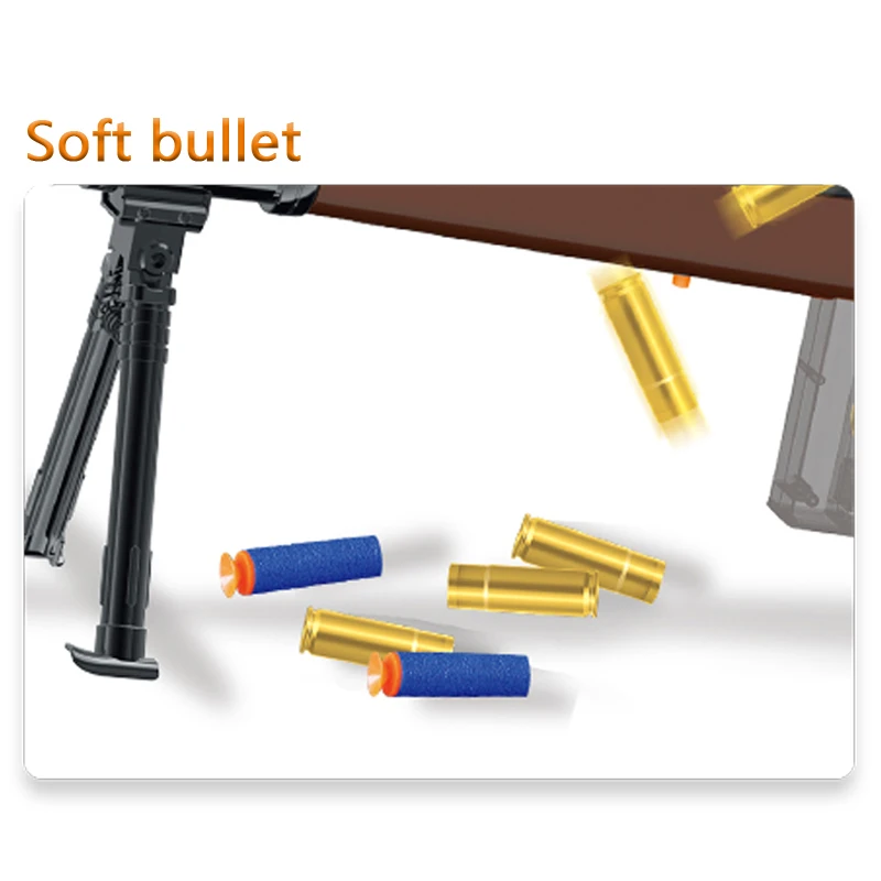 QS Factory Plastic Children Shooting Game Shell Throwing Pistol Manual Blaster Safety EVA Soft Bullet 98K Sniper Rifle Toy Gun