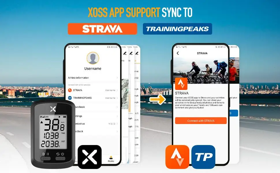 Беспроводной GPS-Спидометр YSANAM Bicicleta XOSS G ANT + водонепроницаемый дорожный велосипедный компьютер BLE