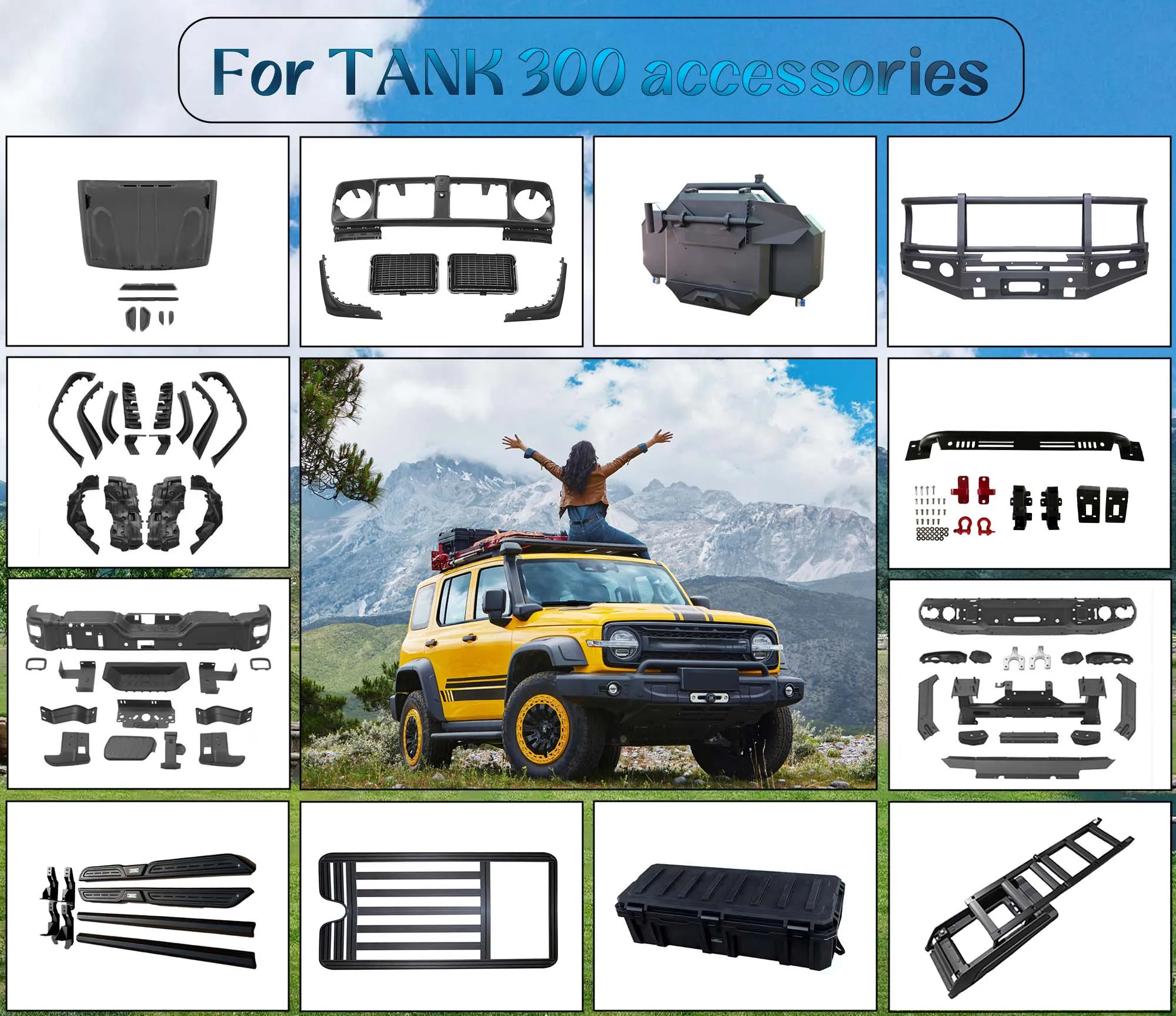 Aluminum Folding Rear Door Cargo Storage Shelf Sports-Style Car Tailgate Table Rack for FORD Bronco Off-Road Accessories
