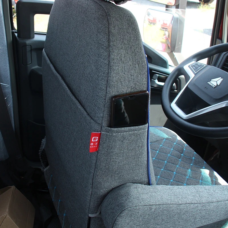 Customized full surround fabric linen breathable box type agricultural vehicle seat cover suitable for trucks vans sedans  Isuzu