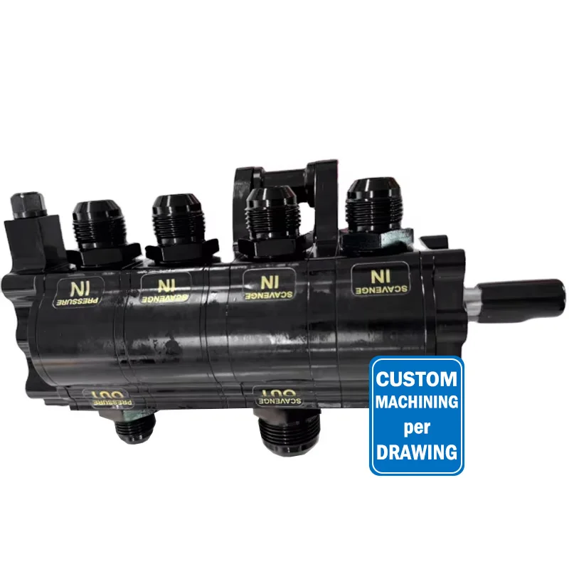 HKAA Customized Size Aluminum 2jz Billet Dry Sump Oil tank Cnc Manufacturing Engine Gear