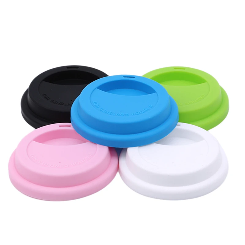 Silicone coffee bear wine cup lid Multi-color Cover Round Shape Reusable Silicone Cup cover Lid