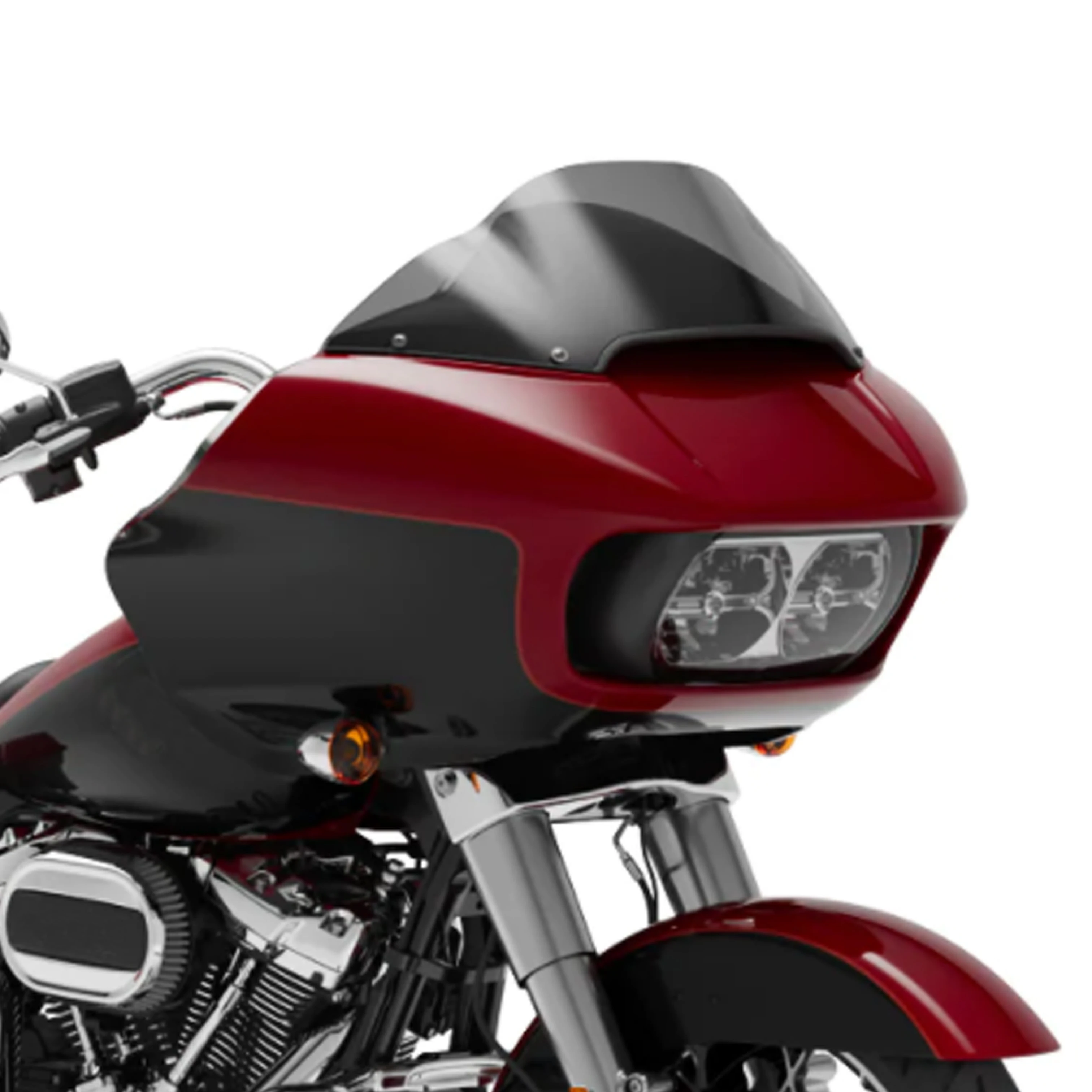 Спойлер на лобовое стекло мотоцикла для Harley Road Glide Touring 2015 закаленный противотуманный черный