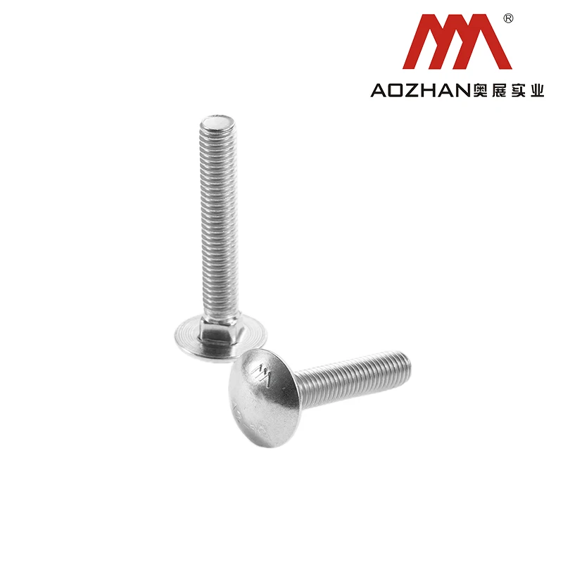High quality price concessions DIN603 SS304 Coach bolts industrial use Coach  bolts