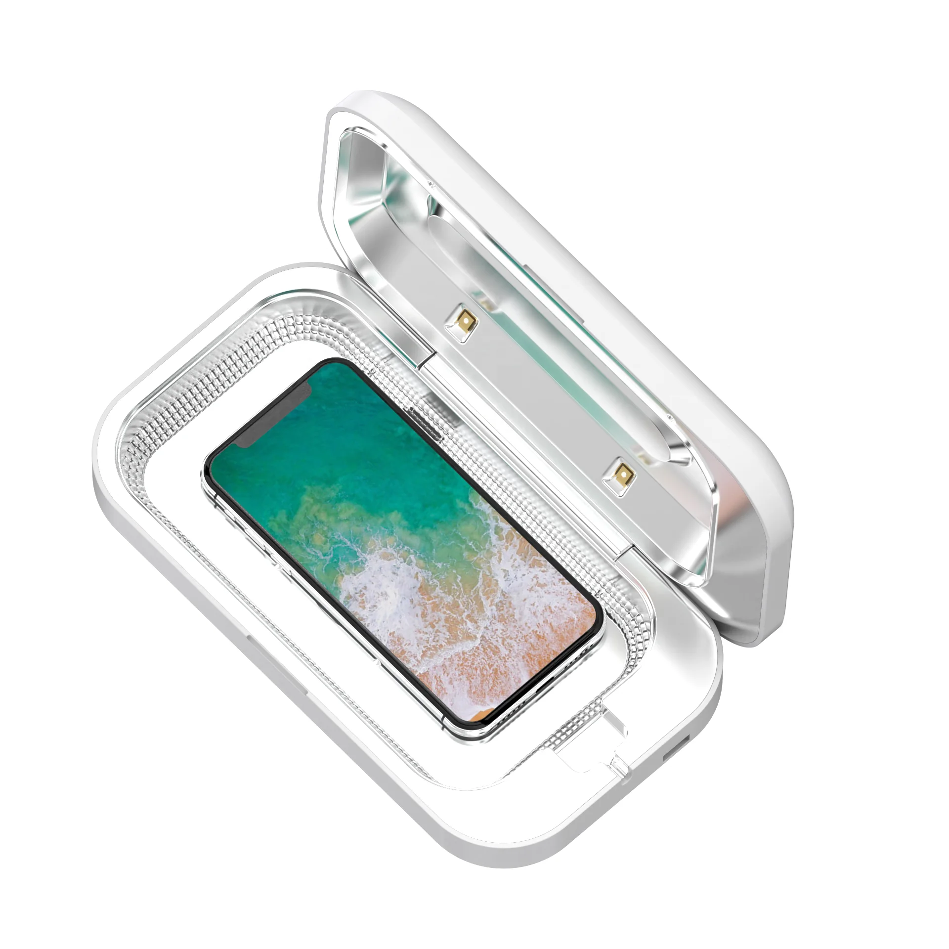 
Home, Office, Car use Personal Care Anti- virus Sanitizing UVC LED sterilizer Box for cell phone, led uvc sterilization light 