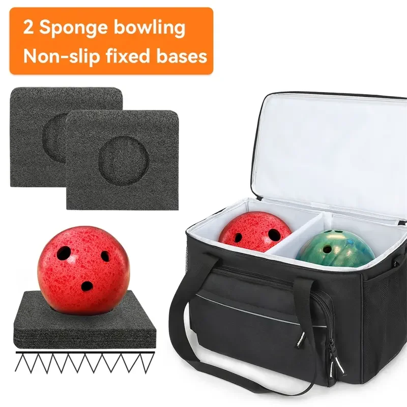 Wholesale Factory Tote Bowling Ball Bag Handbag Durable Bowling Bag 2 Balls