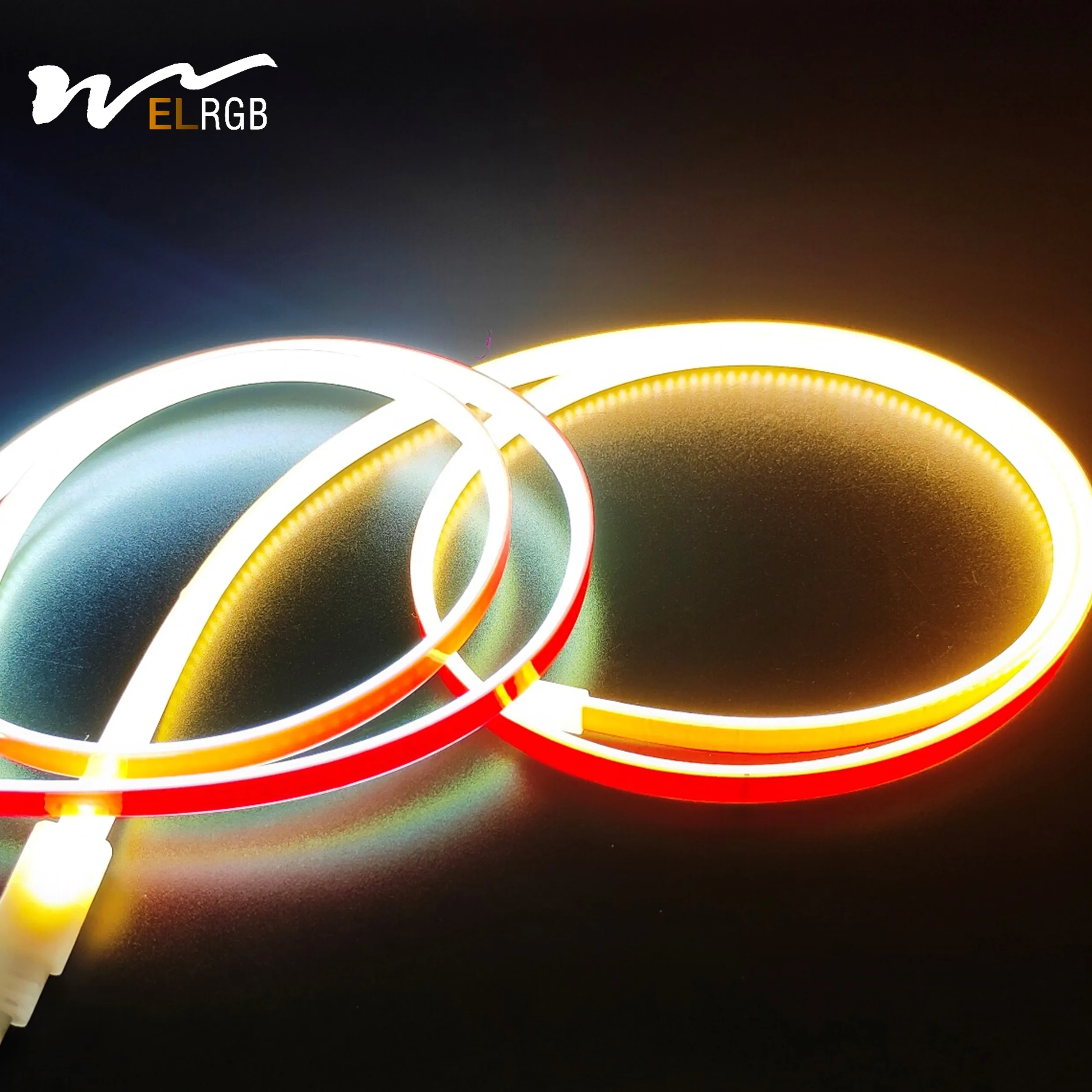 110V 220V Self-adhesive COB Smart Light Strip White/Warm White 288 LED/M  IP67 Solid Silicone waterproof light 110V led strip