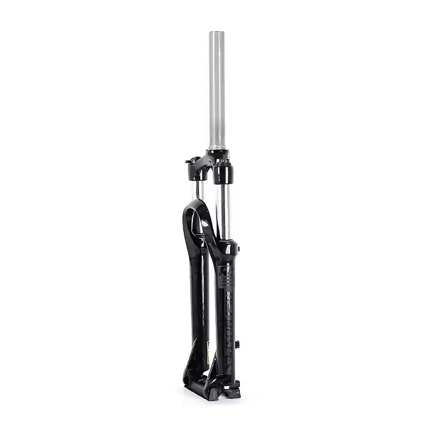 Bicycle aluminum alloy suspension fork 20 24 26 inches and silver pillar 28.6mm shaped spring MTB fork