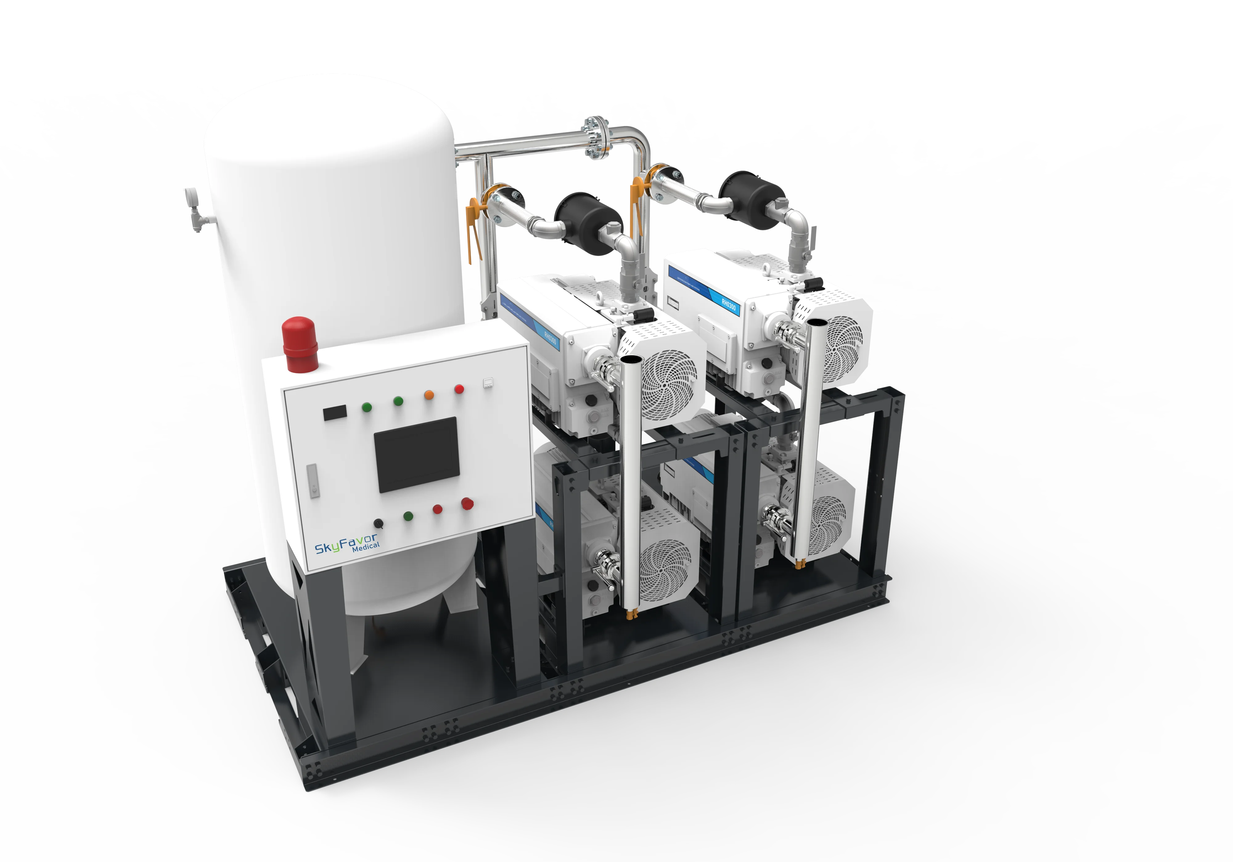 Customized rotary vane oil vacuum pump for hospital clinic