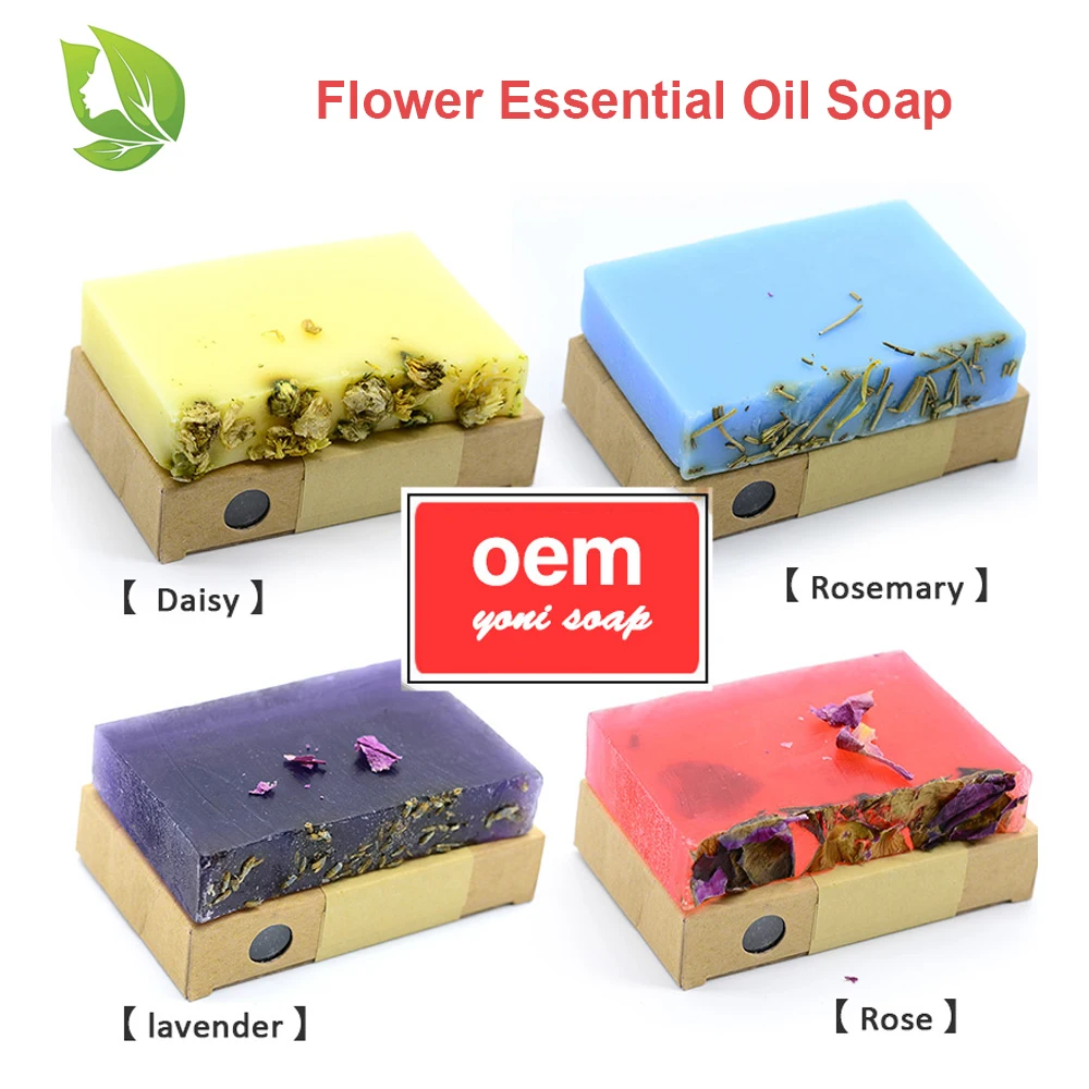  Private Homemade Handmade Label Bulk Marble Steam Flowers Passion Cleaning Organic Yoni Bar
