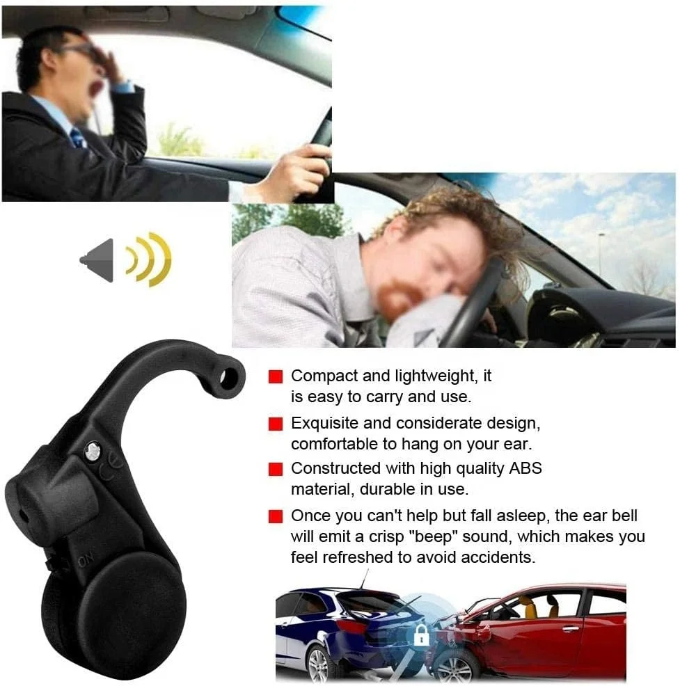 Electron Alarm For Car Driver Device Keep Awake Anti Sleep Doze Nap Drowsy Alert Safe Driving Sensor Sleep Reminder Accessories