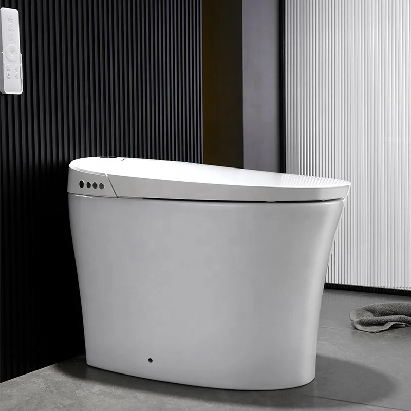 Etl Bathroom Luxury Sensor Electric Automatic Flush Wc Bidet Ceramic Floor One Piece Intelligent Smart Toilet Bowl