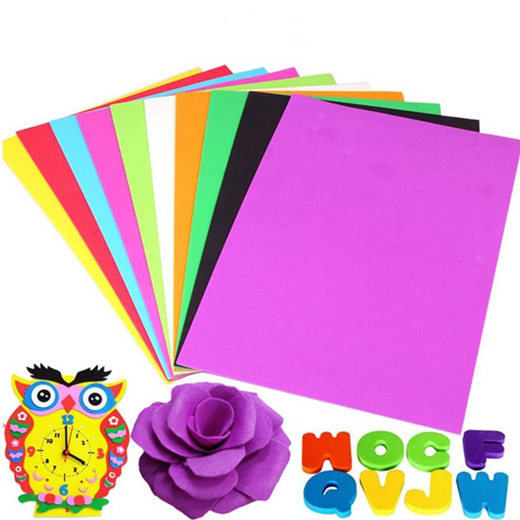 Customized 1mm Color Craft Goma Eva Foamiran Foam Sheet