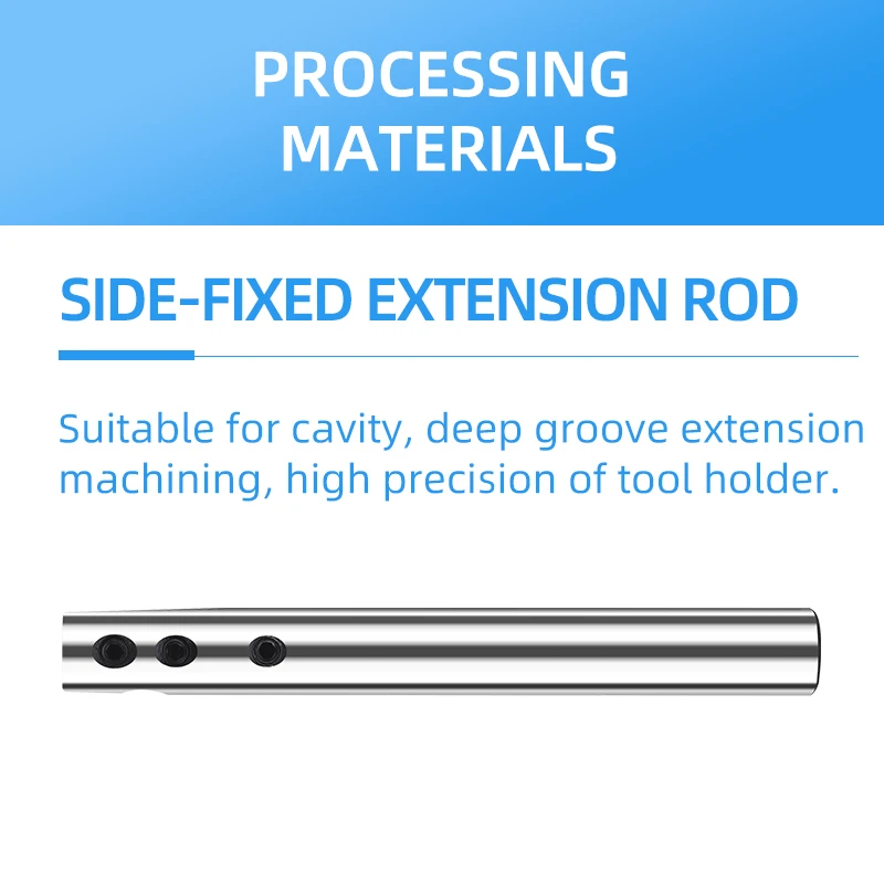 Machine Tools Side Fixed lock Extension Rod C16 C20 C25 C32 Straight Tool Holder Chuck
