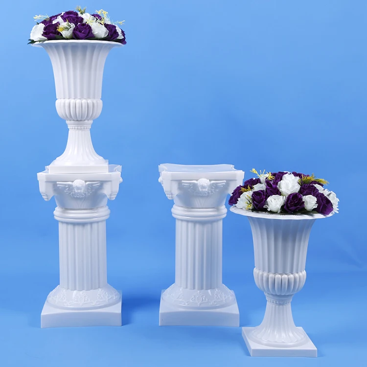 yiwu factory directly sale fashion Roman column 1701 1702 plastic pillar for wedding decoration