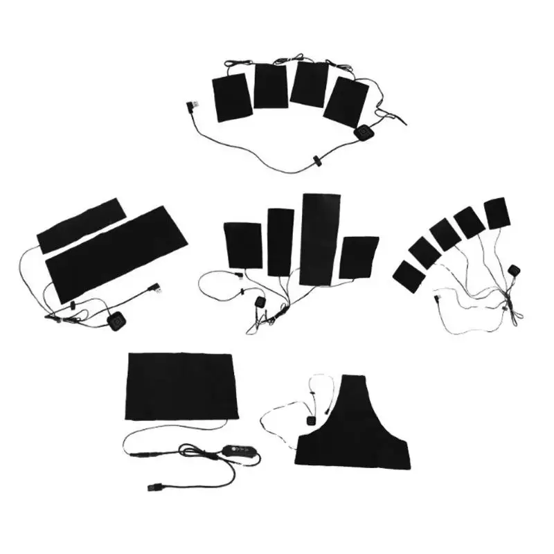 Простая в использовании инфракрасная мягкая графеновая нагревательная пленка 12 В/24 В/5 В с низким напряжением моющийся нагреватель для промышленного использования