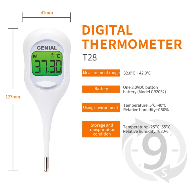 Oral Rectal Armpit digital lthermometer electronic clinical thermometer flexible thermometer medical use
