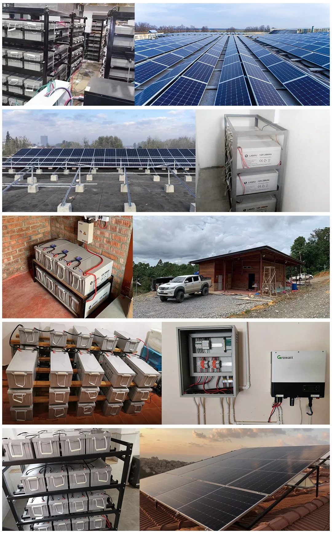 Smart Photovoltaic System 3KW 5Kw 10Kw 10 Kw 10Kva 15Kw Off Grid Hybrid Solar Power Generator System For Home
