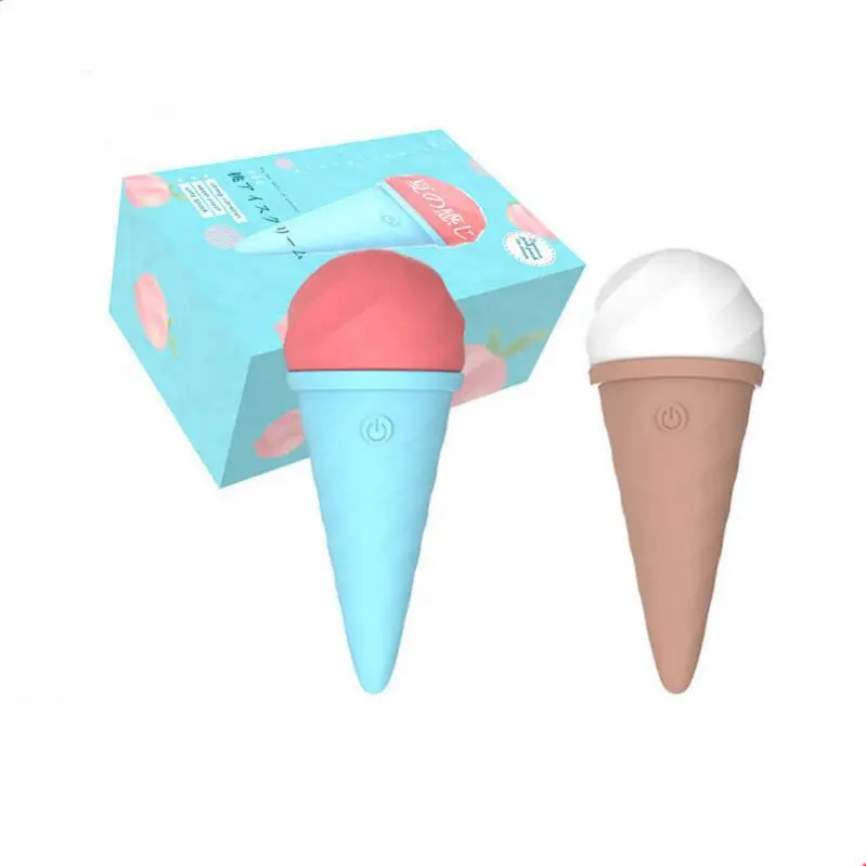 Newest waterproof adult AV stick sex toy woman doll cute egg g spot clitoris female lesbian anal ice cream cone sucking vibrator