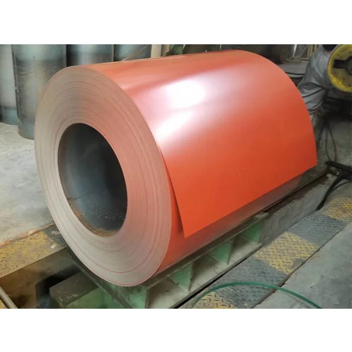 Color Coated Prepainted Galvanized PPGI Steel Coils Paint Coating 15 Microns For Roofing Sheets