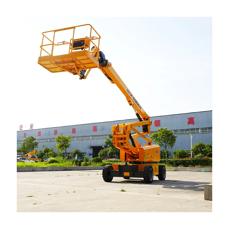 10M-13M Aerial Working Platform/Telescopic Arm Lifting Cherry Picker Is Used For Building Construction