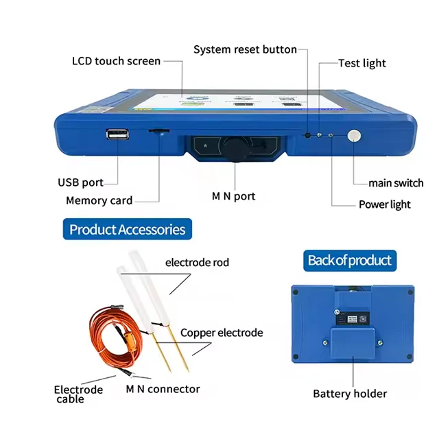 New  PQWT-TC500 Detect Aquifer Deep Water Detection Machine 500m Water Detector Underground Finder