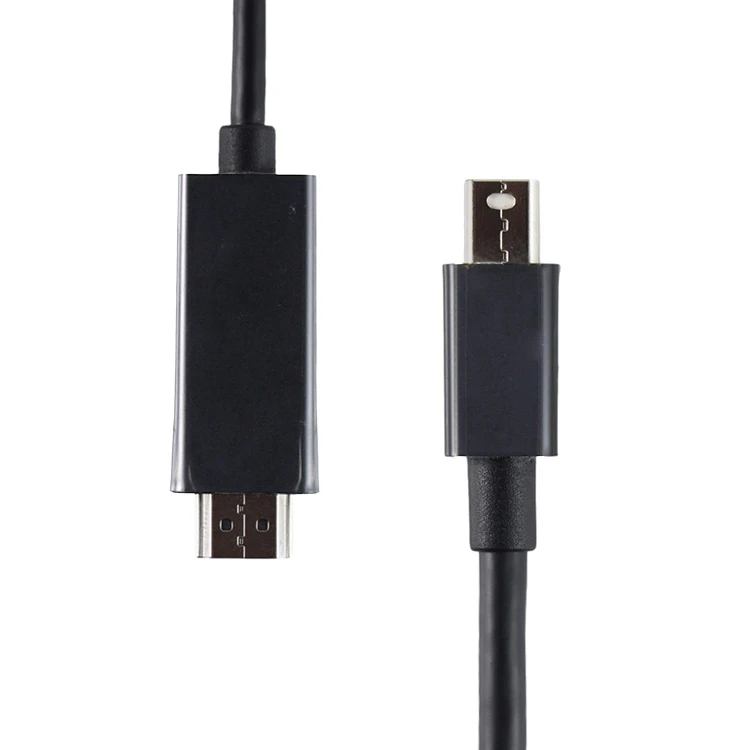 Black mini Display Port To Hdmi Cable Adapter Male  Dp To Hdmi Converter Adapter cable hdmi 4k