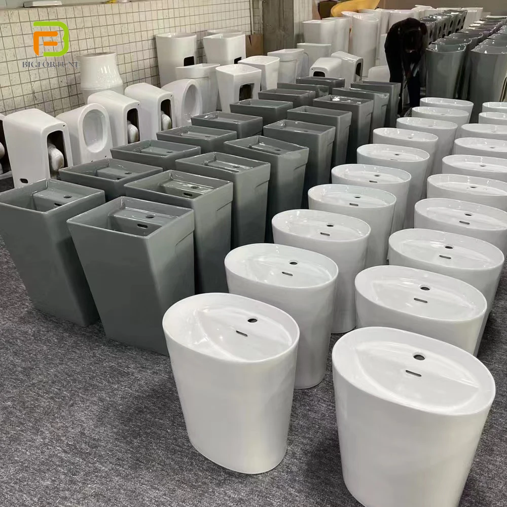 Modern Style Sanitary Ware Luxury Ceramic Wall Hung Wash Basin Porcelain Bathroom Hanging Sink