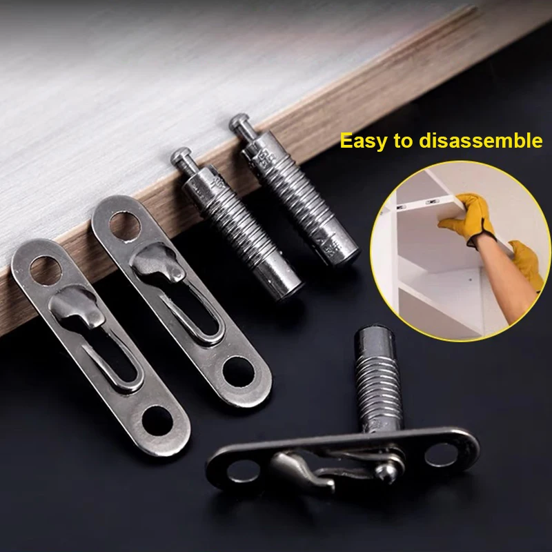 Fasteners Panel Hardware Assemble Nut Joint For Cabinet Bolt Cam Lock Fittings Wood 2 In 1 Furniture Screw Connector