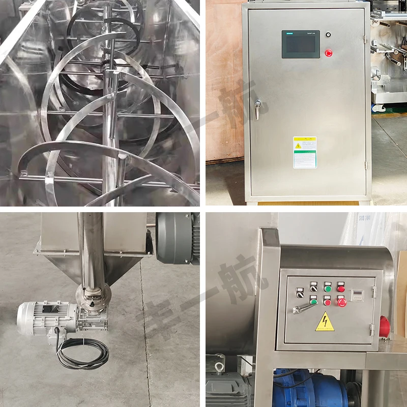 automatic powder mixer machine 500 litter horizontal washing powder mixer machine 304 stainless steel