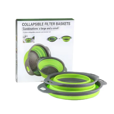 Folding draining plastic basin with drain rack basket kitchen for bowls fruit and vegetable