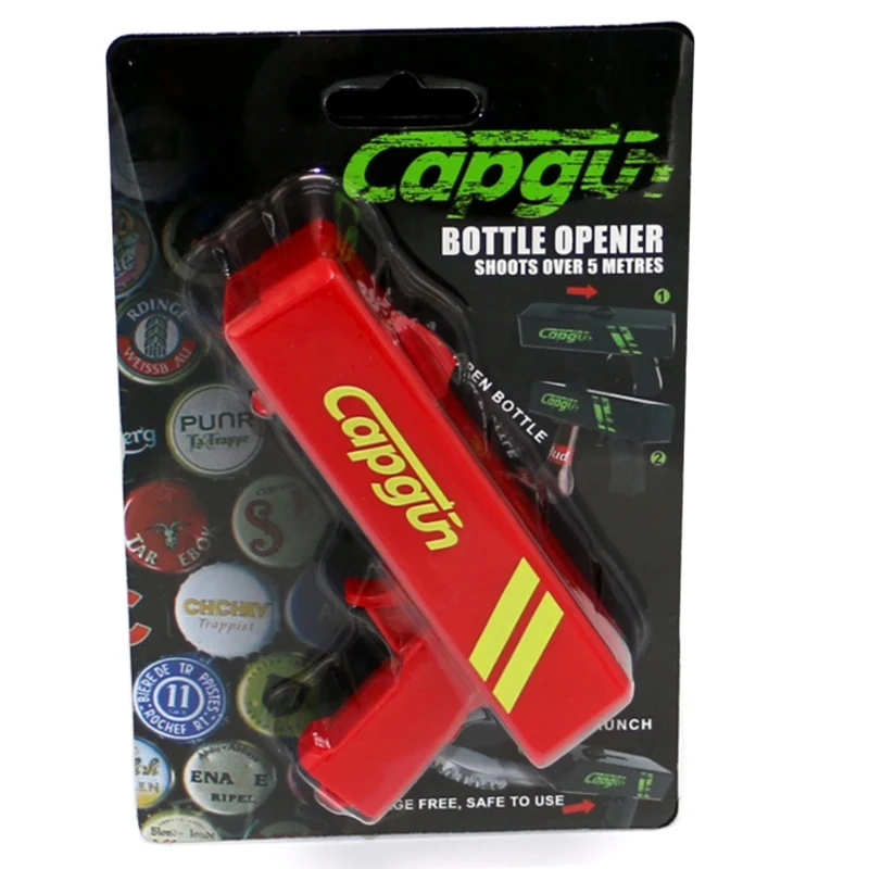 Beer gifts bottle opener for Christmas Party Game Novelty Item Firing Cap Gun Launcher Shooter Beer Drink Bottle Opener