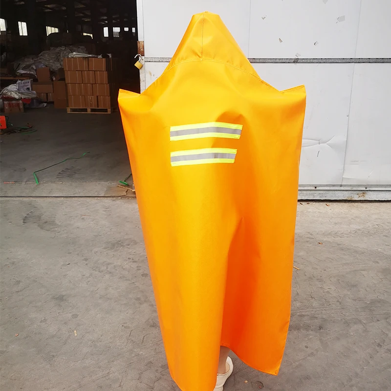 Домашняя пожарная изоляция аварийная безопасность носимые одеяла огнеупорная защита плащ со светоотражающей полосой