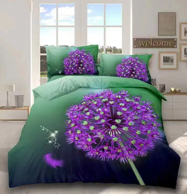 
3d flowerprinting textile fabric 100% polyester brushed fabric 