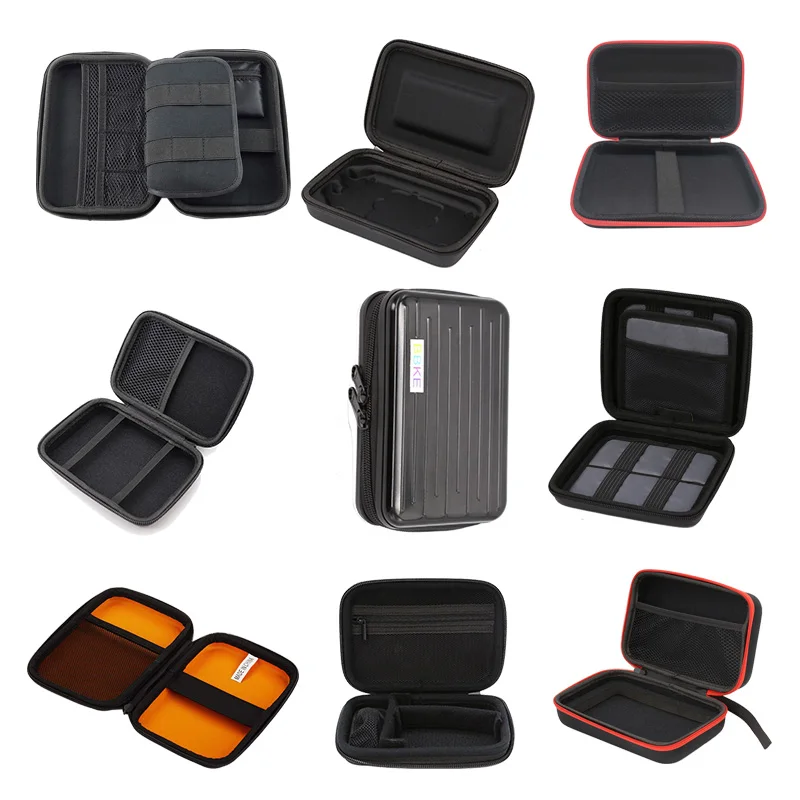 
External Hard Drive Case Bag Travel Organizer Waterproof Hard Disk Store Case EVA Carrying Case For External Hard Drive 